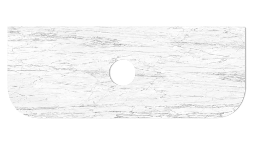 Bondi flat stone top selections - Hera Bathware1200mmNatural Marble