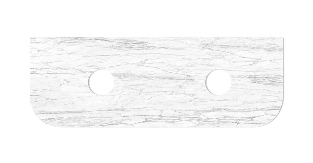 Bondi flat stone top selections - Hera Bathware1500mmNatural Marble