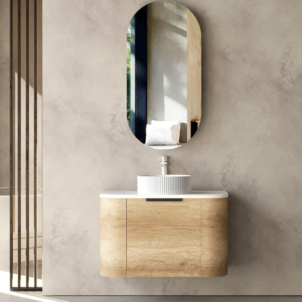 Bondi Natural Oak 750mm Wall Hung Vanity - Hera Bathware