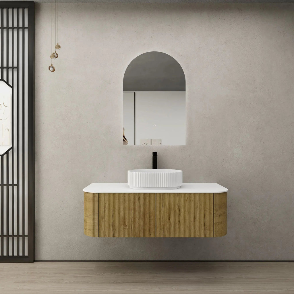 Bronte Prime Oak Wall Hung Vanity 1200mm - Hera Bathware