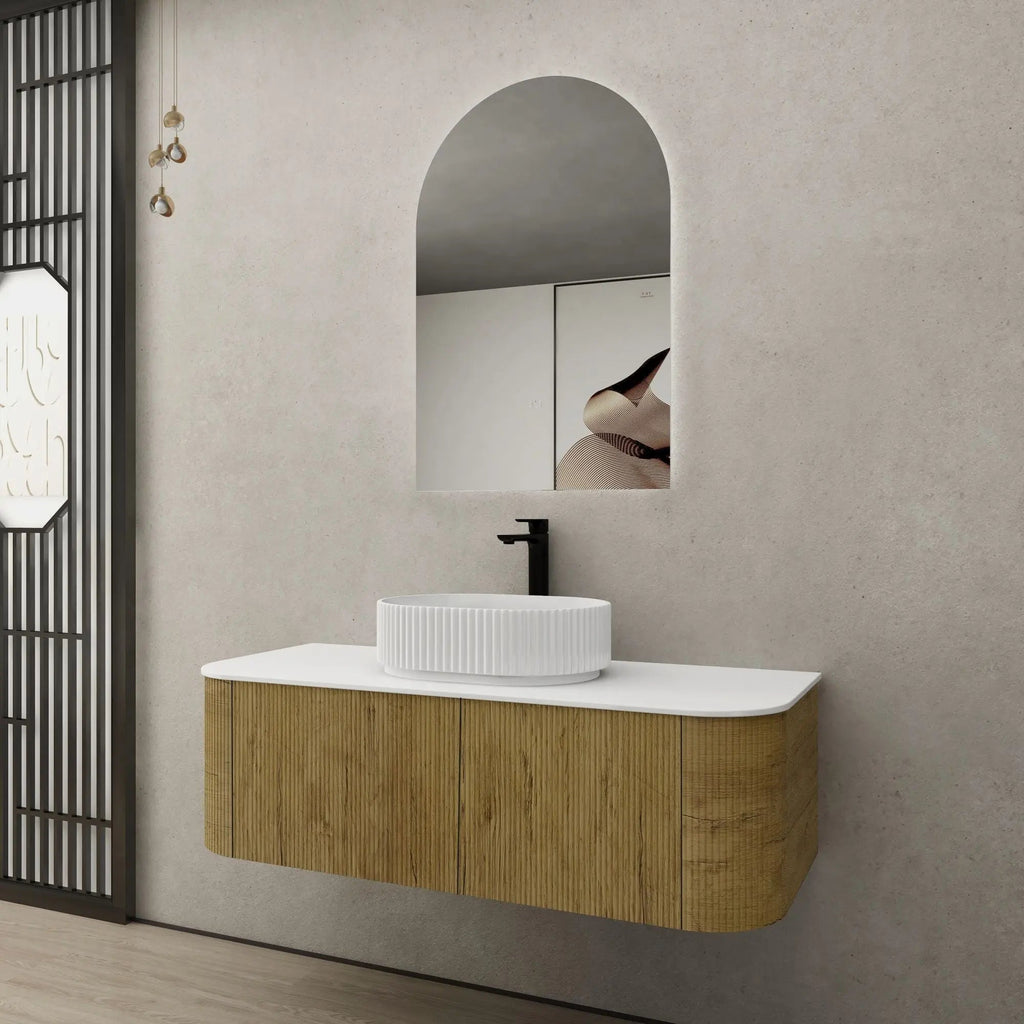 Bronte Prime Oak Wall Hung Vanity 1200mm - Hera Bathware