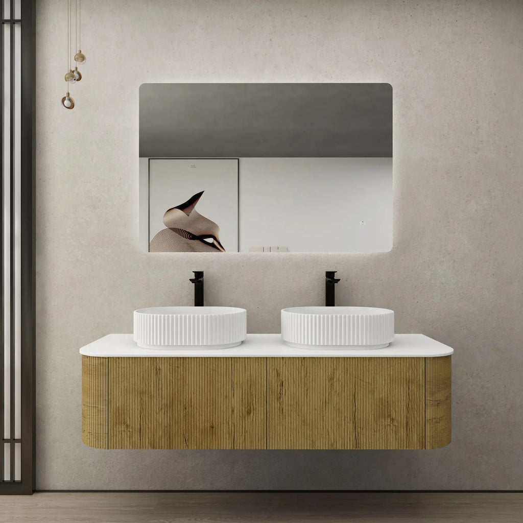 Bronte Prime Oak Wall Hung Vanity 1500mm - Hera Bathware