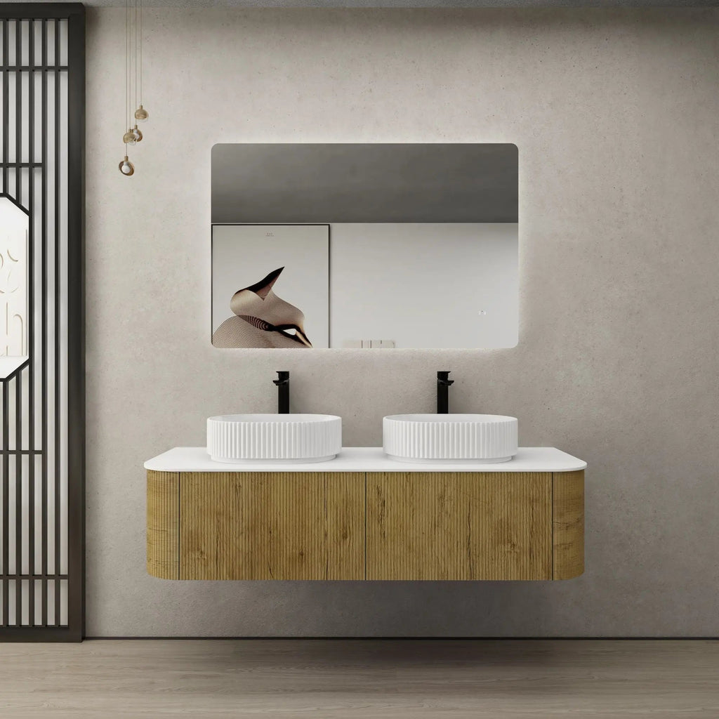 Bronte Prime Oak Wall Hung Vanity 1500mm - Hera Bathware