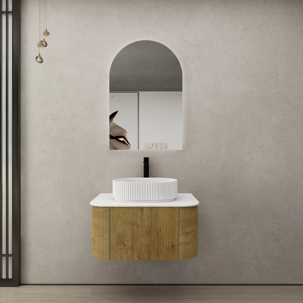 Bronte Prime Oak Wall Hung Vanity 750mm - Hera Bathware