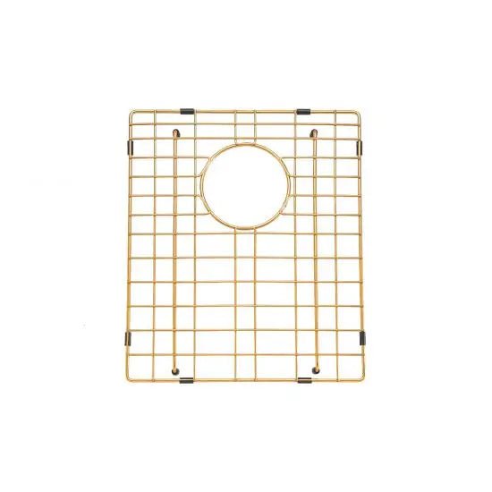 Brushed Gold 390x450x215mm 1.2mm Handmade Top/Undermount Single Bowl Kitchen Sink - Hera BathwareBrushed Gold