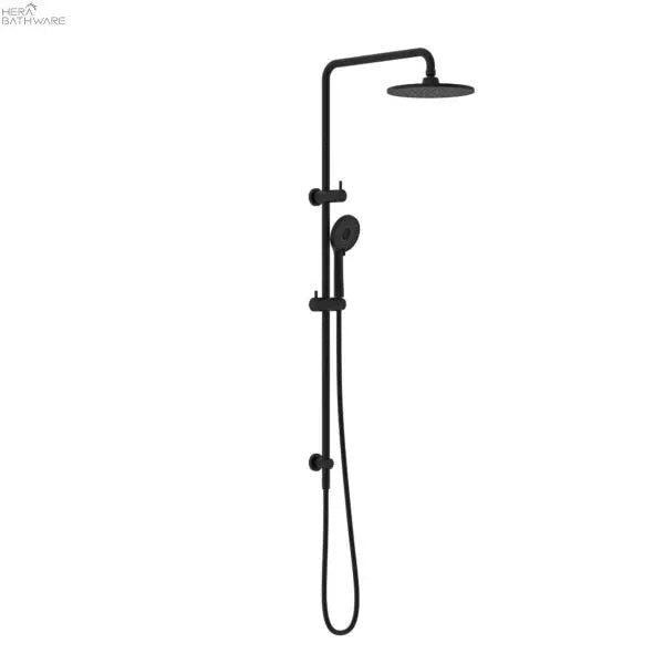 Builder Project Twin Shower Set | Matte Black | Nero - Hera BathwareMatte Black