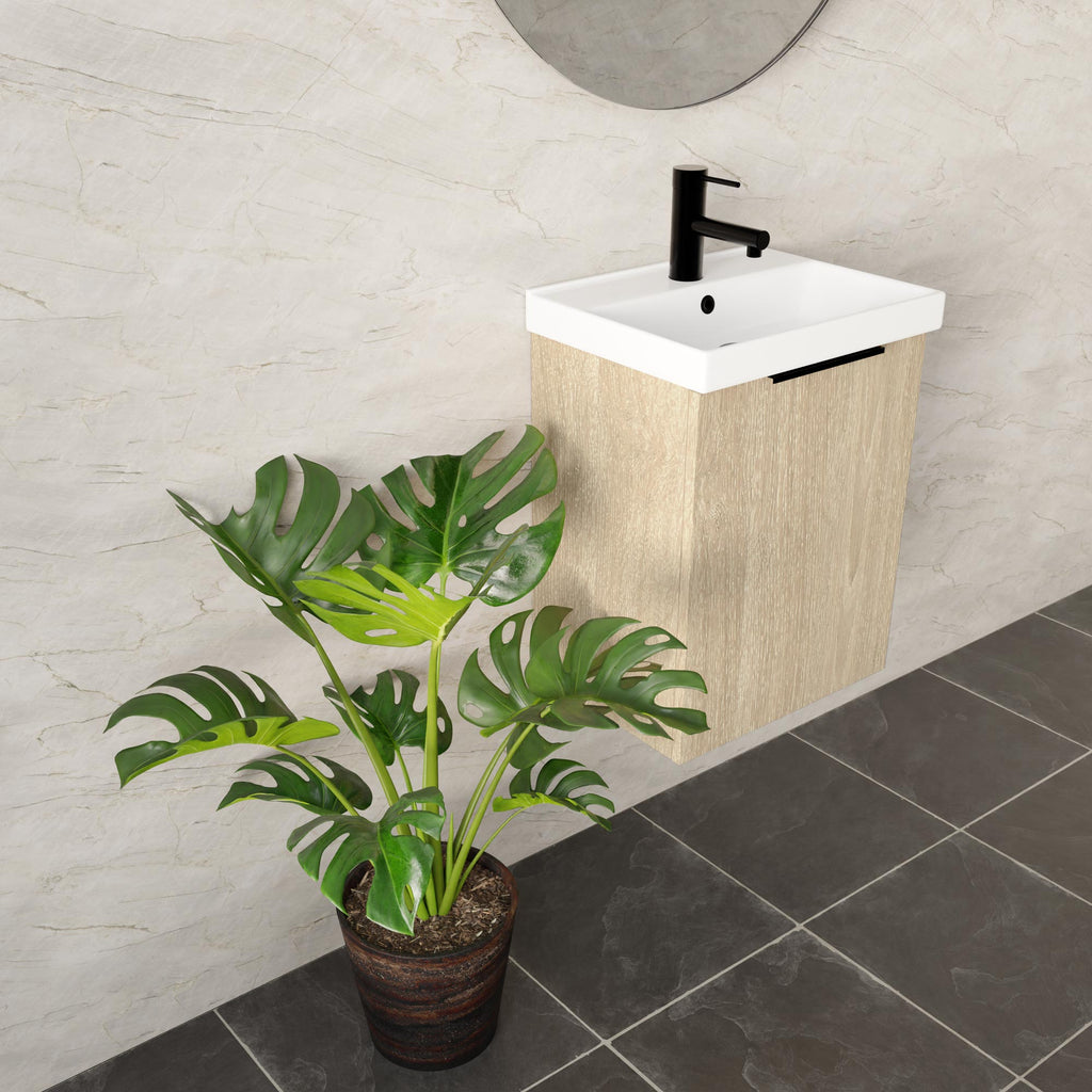 Caleta Compact Wall Hung Vanity - Hera BathwareWall Hung
