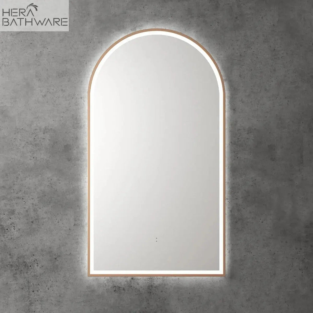 CANTERBURY Frameless Sensor LED Mirror - Hera BathwareBrushed Bronze
