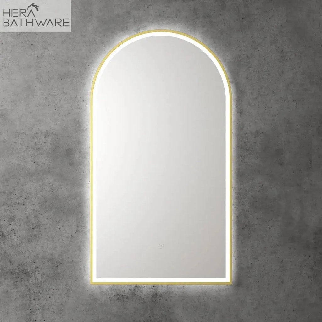 CANTERBURY Frameless Sensor LED Mirror - Hera BathwareBrushed Gold