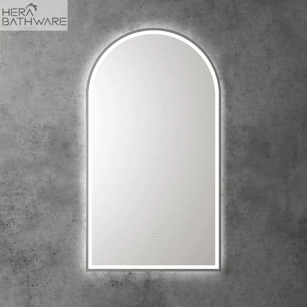 CANTERBURY Frameless Sensor LED Mirror - Hera BathwareGun Metal