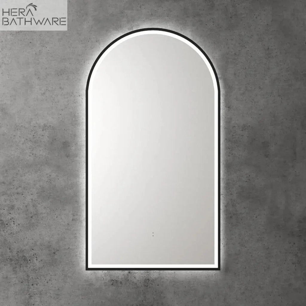 CANTERBURY Frameless Sensor LED Mirror - Hera BathwareMatte Black