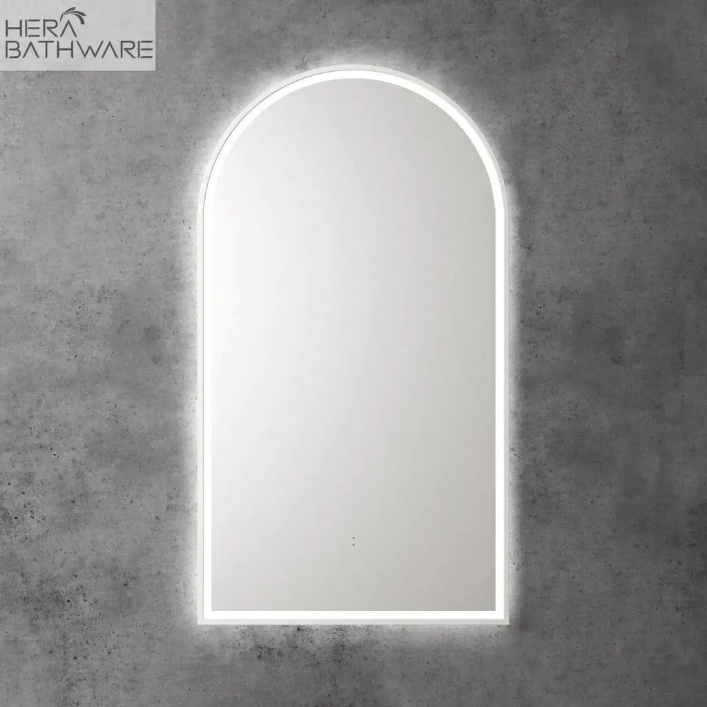 CANTERBURY Frameless Sensor LED Mirror - Hera BathwareMatte White
