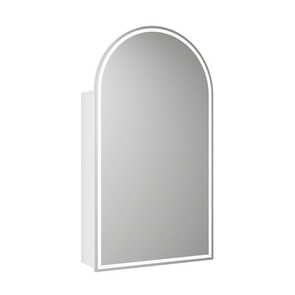 Canterbury Led Shaving Cabinet - Hera BathwareMatte WhiteFrameless