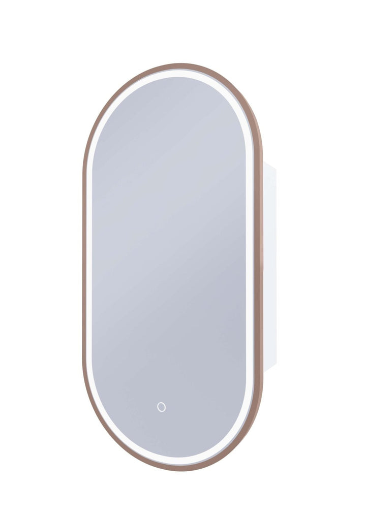Capsule LED Shaving Cabinet | Remer - Hera Bathware X Remer CR45D - CB | Cuban Bronze