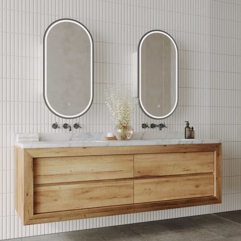 Capsule LED Shaving Cabinet | Remer - Hera Bathware X Remer CR45D - GM | Gun Metal