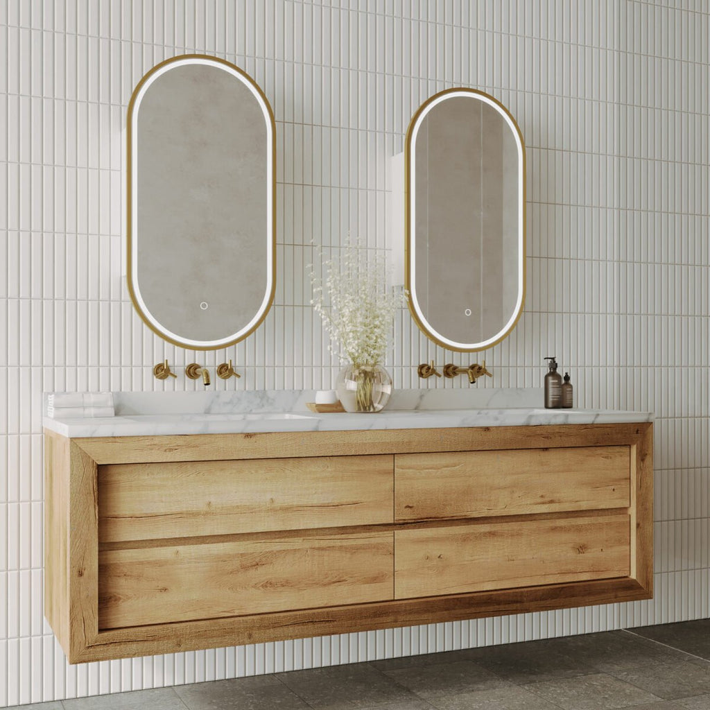 Capsule LED Shaving Cabinet - Hera BathwareNo Frame