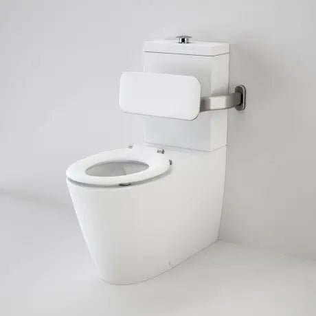 Care 800 Cleanflushed® Wall faced toilet suite with Backrest - with GERMGARD® - Hera BathwareGloss WhitePedigree II Care Single Flap Seat - Anthracite Grey