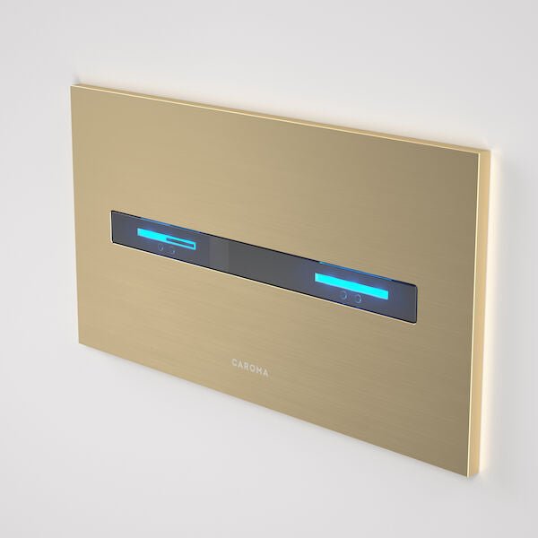 Caroma Smart Command Invisi II Flush Panel | Caroma - Hera Bathware X Caroma 238000BB | Brushed Brass