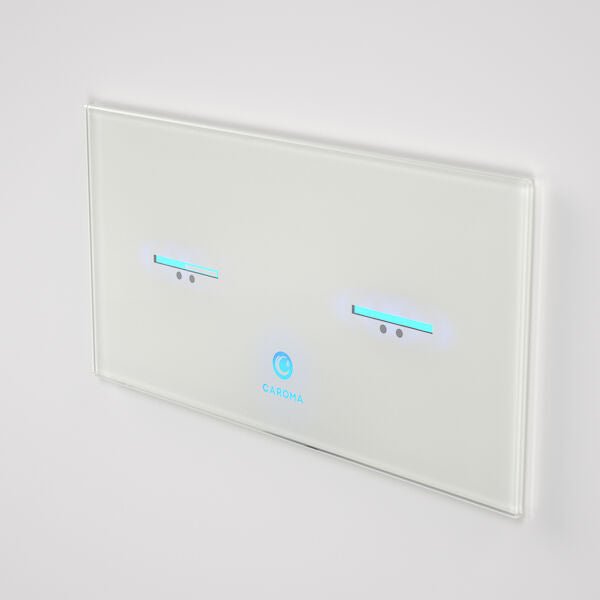 Caroma Smart Command Invisi II Flush Panel | Caroma - Hera Bathware X Caroma 238010WH | White