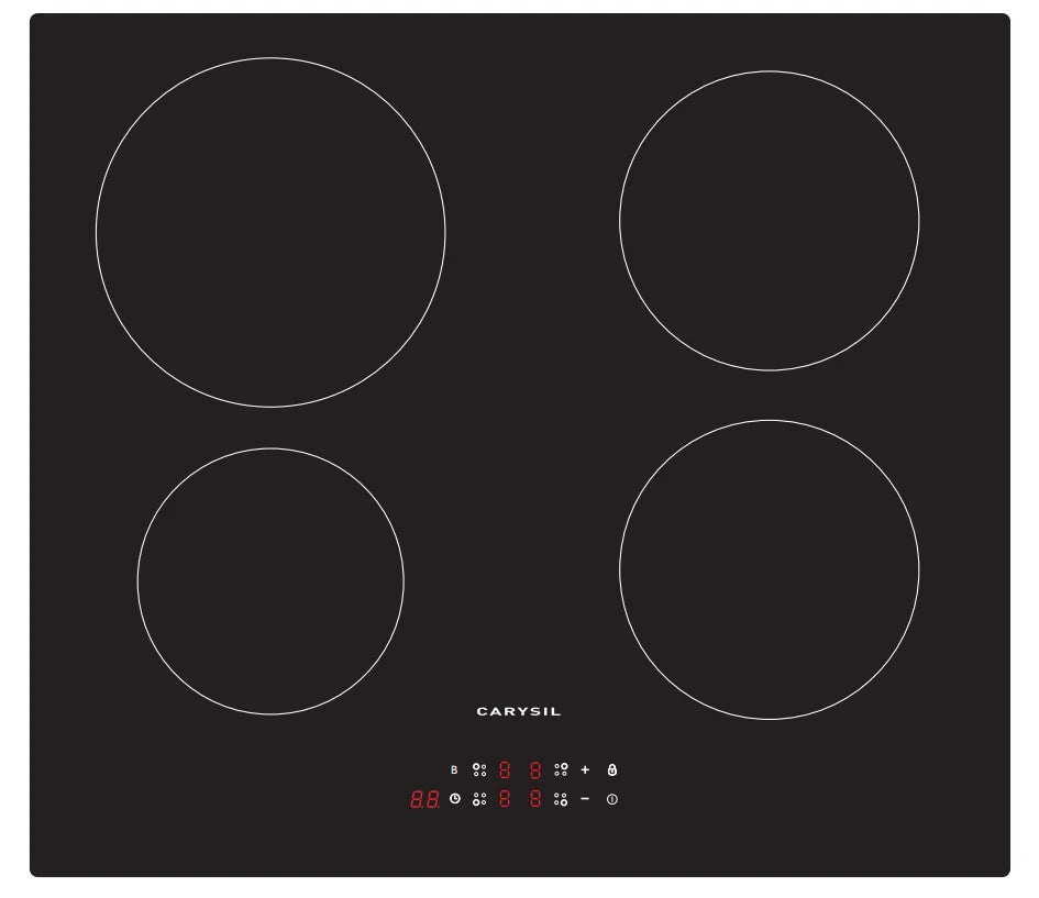Carysil Built - In Induction Hob 60cm | Carysil - Hera BathwareBlack GlassCarysil Appliances