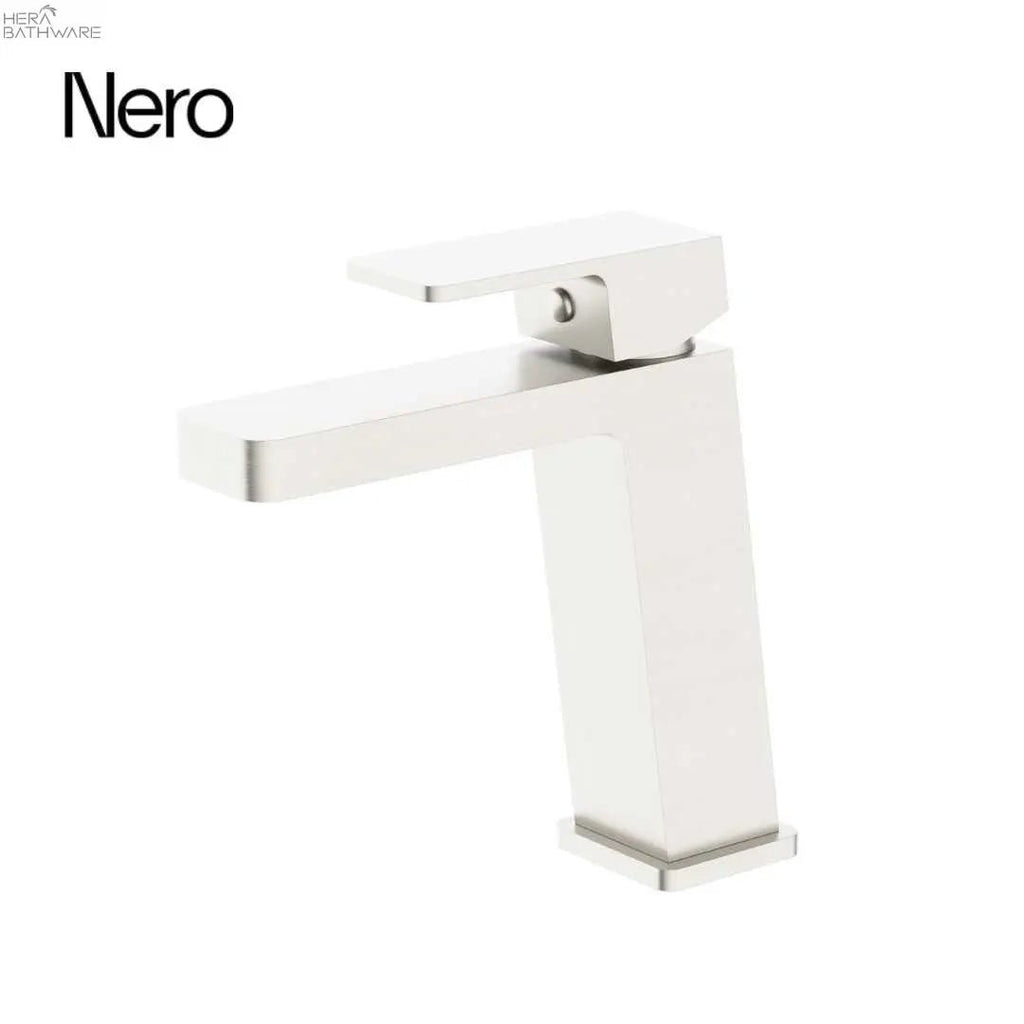 CELIA Basin Mixer Angle Spout - Hera BathwareBrushed Nickel