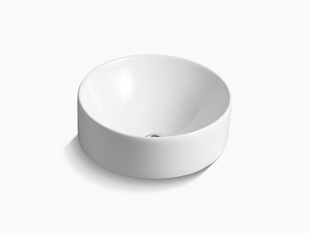 Chalice Round Vessel Basin 420mm - Hera Bathware X Kohler 14800A - 0 | Gloss White