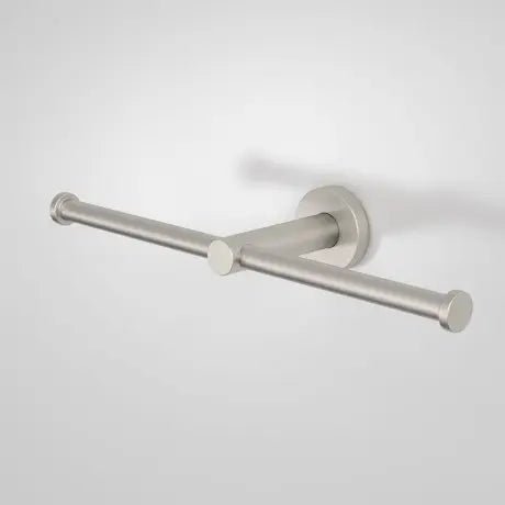 CIRCIT Double Toilet Roll Holder - Hera BathwareBrushed Nickel