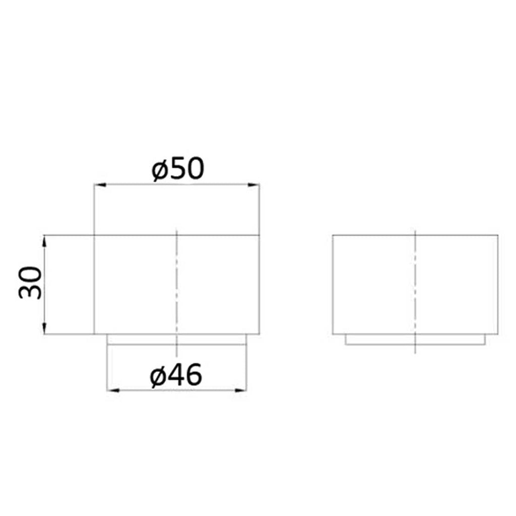 CLARIE Wall Top Assemblies - Brushed Nickel - Hera BathwareBrushed Nickel