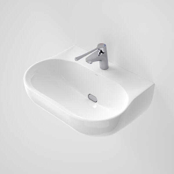 CLINIC Wall Basin 600mm | CAROMA - Hera Bathware1 Tap