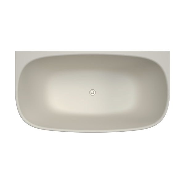 CONTURA II Back To Wall Freestanding Bathtub 1500mm | CAROMA - Hera BathwareMatte Clay