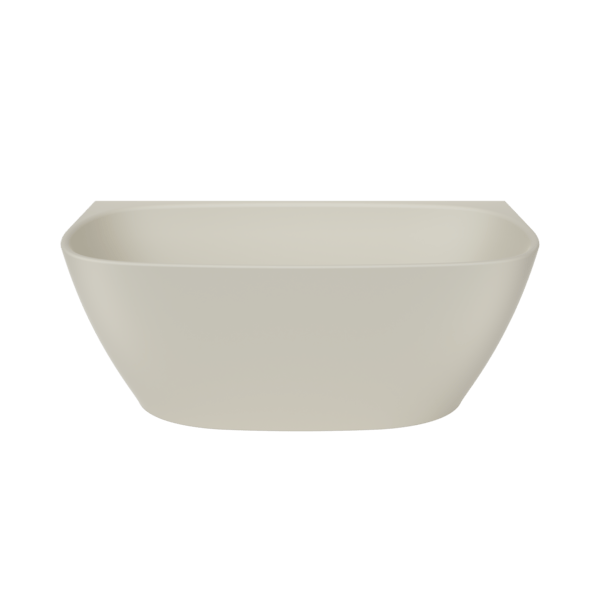CONTURA II Back To Wall Freestanding Bathtub 1500mm | CAROMA - Hera BathwareMatte Clay