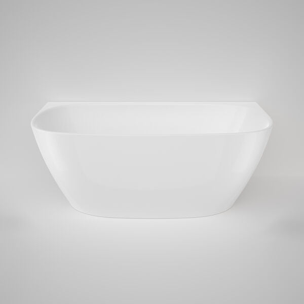 CONTURA II Back To Wall Freestanding Bathtub 1500mm | CAROMA - Hera BathwareWhite
