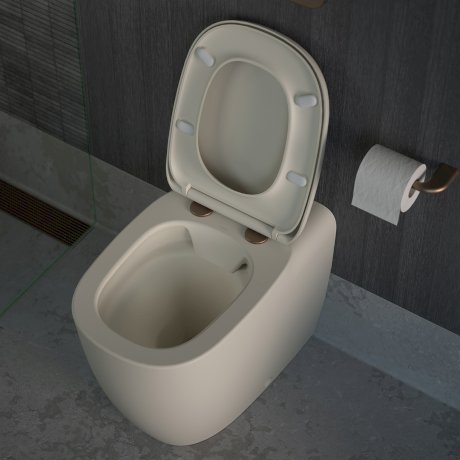 CONTURA II Cleanflush® Invisi Serise II® Floor Stand Toilet Suite | CAROMA - Hera BathwareClay