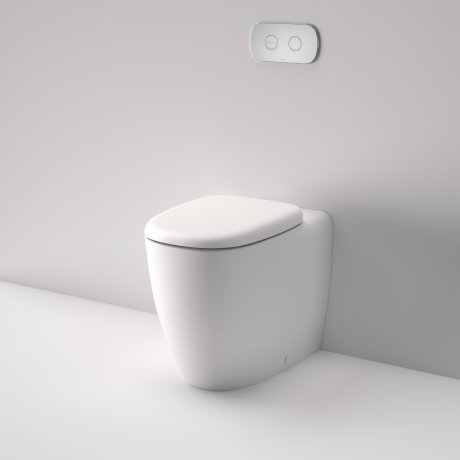 CONTURA II Cleanflush® Invisi Serise II® Floor Stand Toilet Suite | CAROMA - Hera BathwareMatte White