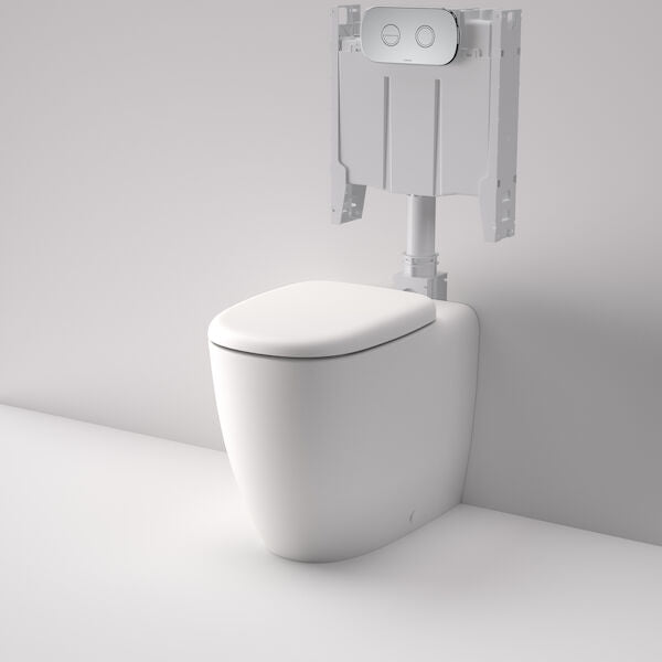 CONTURA II Cleanflush® Invisi Serise II® Floor Stand Toilet Suite | CAROMA - Hera BathwareMatte White