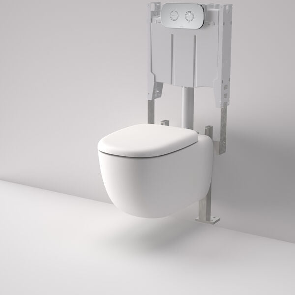 CONTURA II Cleanflush® Invisi Serise II® Wall Hung Toilet Suite | CAROMA - Hera BathwareMatte WhiteInvisi II Cistern (237003)