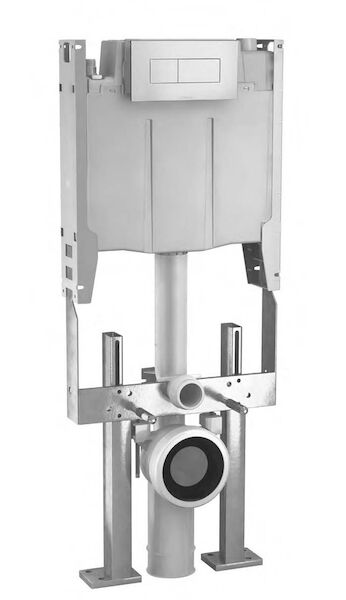 CONTURA II Cleanflush® Invisi Serise II® Wall Hung Toilet Suite | CAROMA - Hera BathwareWhiteInvisi II Cistern (237003)