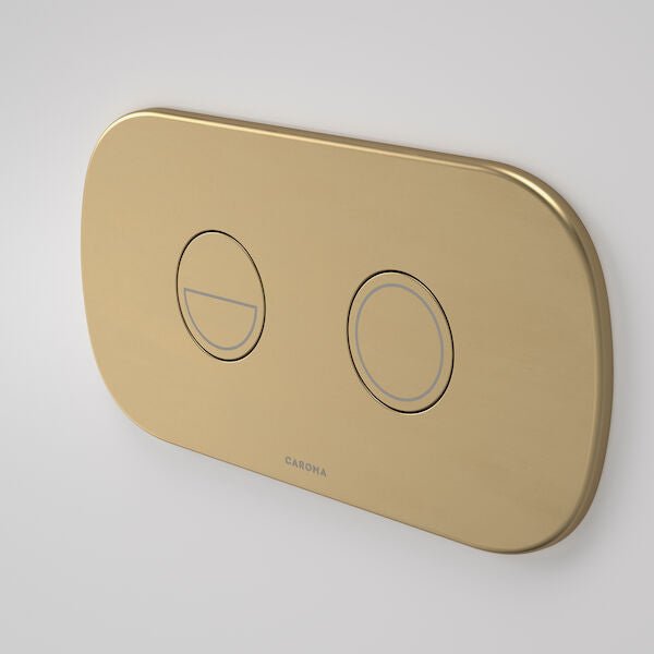 Contura II Invisi Series II® Round DC Dual Flush Button Panel | Caroma - Hera Bathware X Caroma 848810BB | Brushed Brass