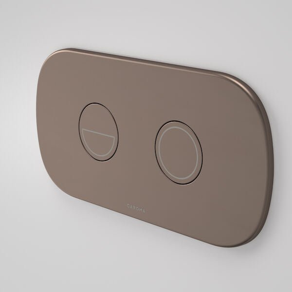 Contura II Invisi Series II® Round DC Dual Flush Button Panel | Caroma - Hera Bathware X Caroma 848810BBZ | Brushed Bronze