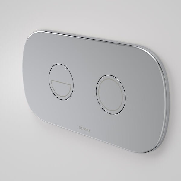 Contura II Invisi Series II® Round DC Dual Flush Button Panel | Caroma - Hera Bathware X Caroma 848810C | Chrome