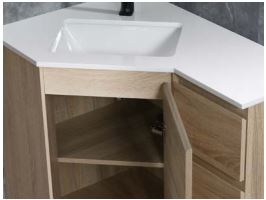Corner Vanity Drawers Both side - 900mm - Hera BathwareA8 Natural TimberCabinet Only