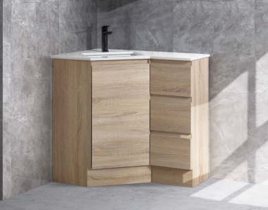 Corner Vanity Drawers Both side - 900mm - Hera BathwareGlossy WhiteCabinet Only