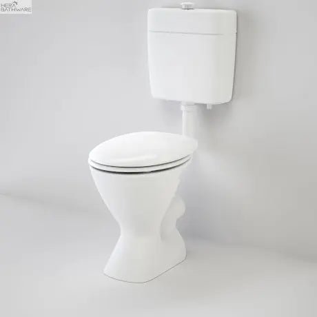COSMO Care V2 connector toilet suite - Hera BathwareGloss WhiteDouble Flap Seat - White
