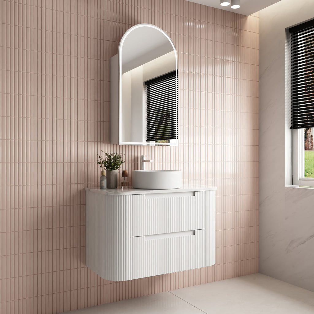 Curva Wall Hung Vanity 750 - 1800mm - Hera Bathware X Aulic CAWH46 - 900 | 900mmCabinet Only