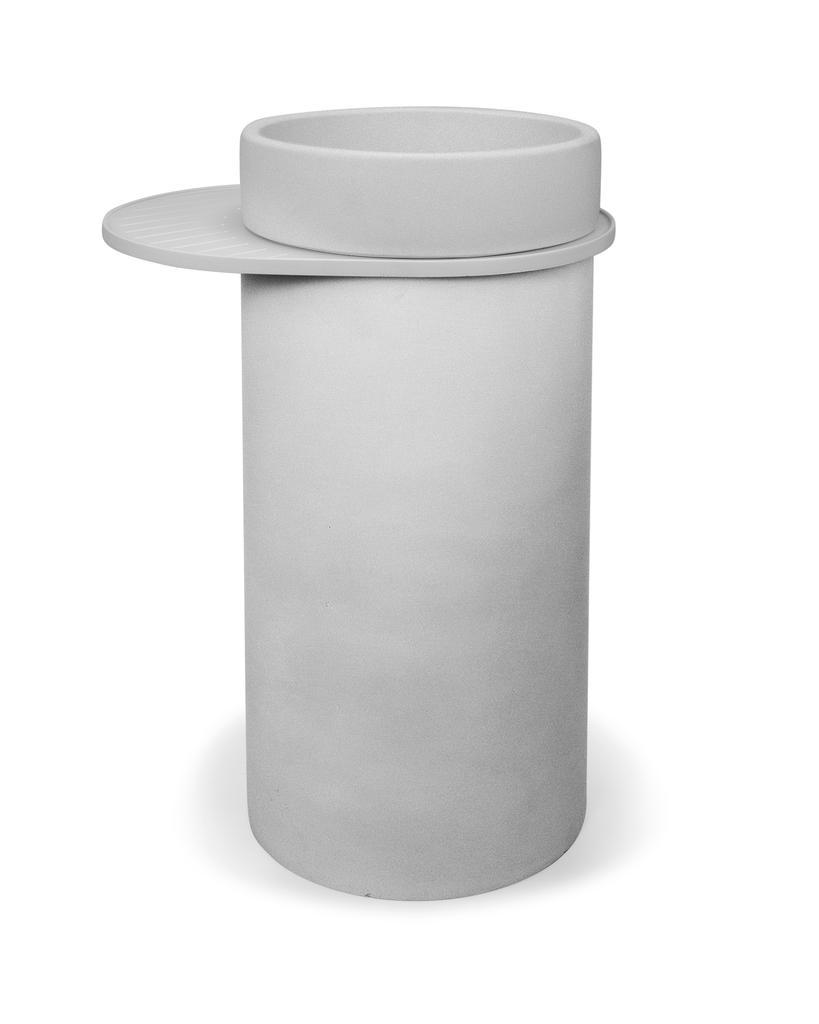 Cylinder - Bowl Basin (Cloud) - Hera BathwareNo Tray