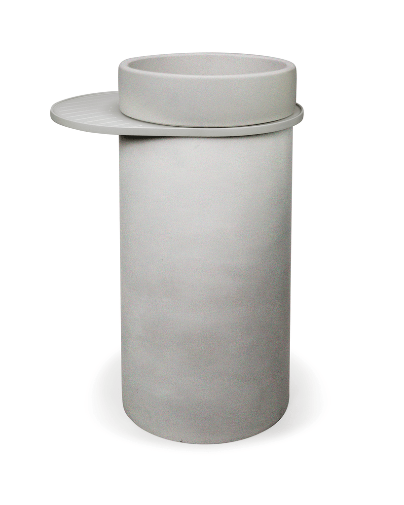 Cylinder - Bowl Basin (Sky Grey) - Hera BathwareNo Tray