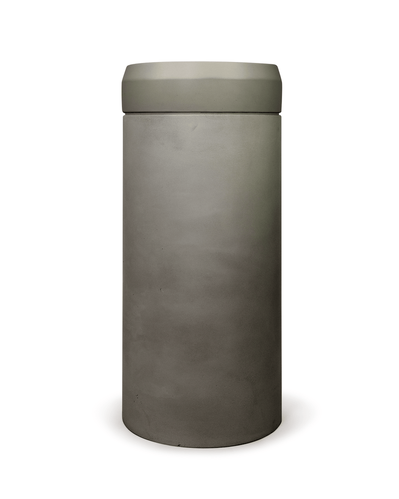 Cylinder - Prism Circle Basin (Mid Tone Grey) - Hera BathwareNo Tray