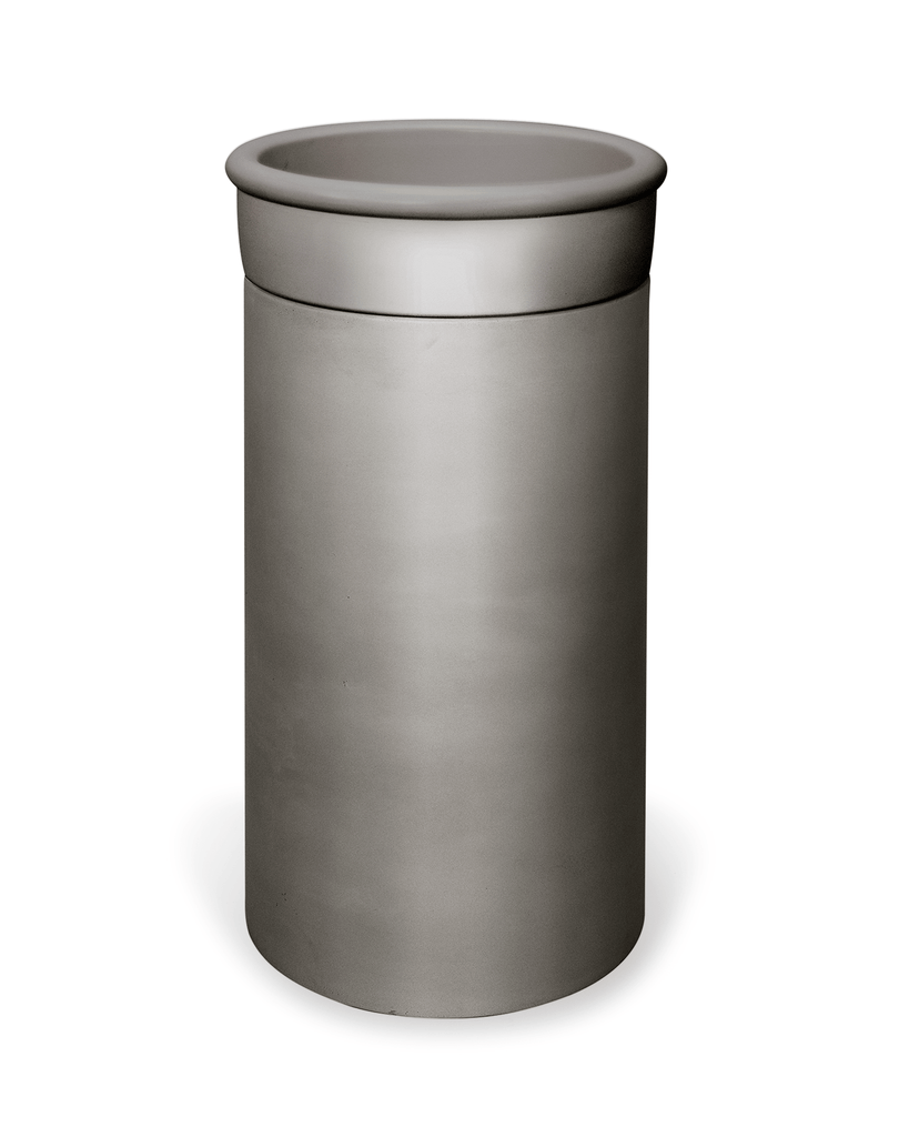 Cylinder - Tubb Basin (Mid Tone Grey) - Hera BathwareNo Tray