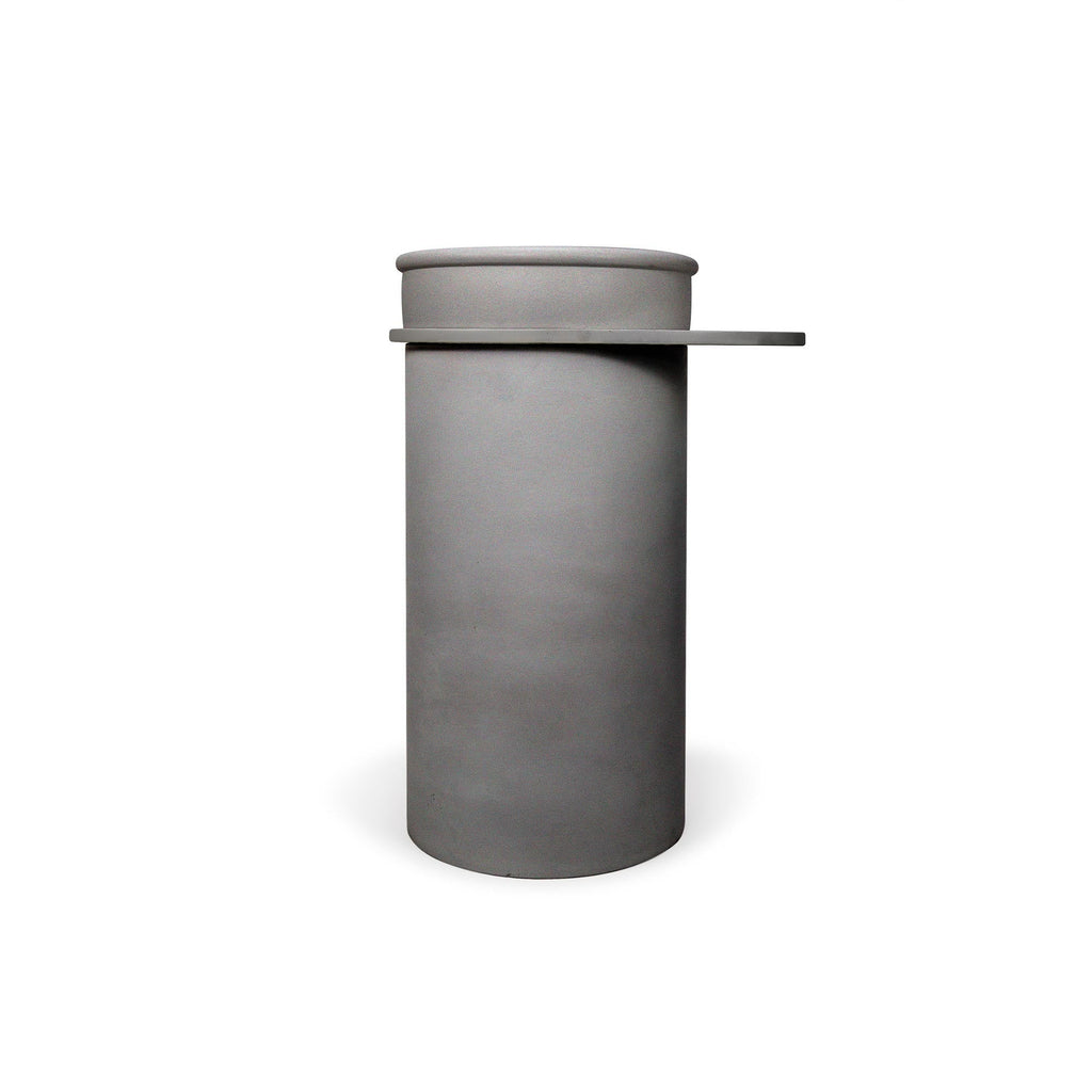 Cylinder - Tubb Basin (Mid Tone Grey) - Hera BathwareNo Tray