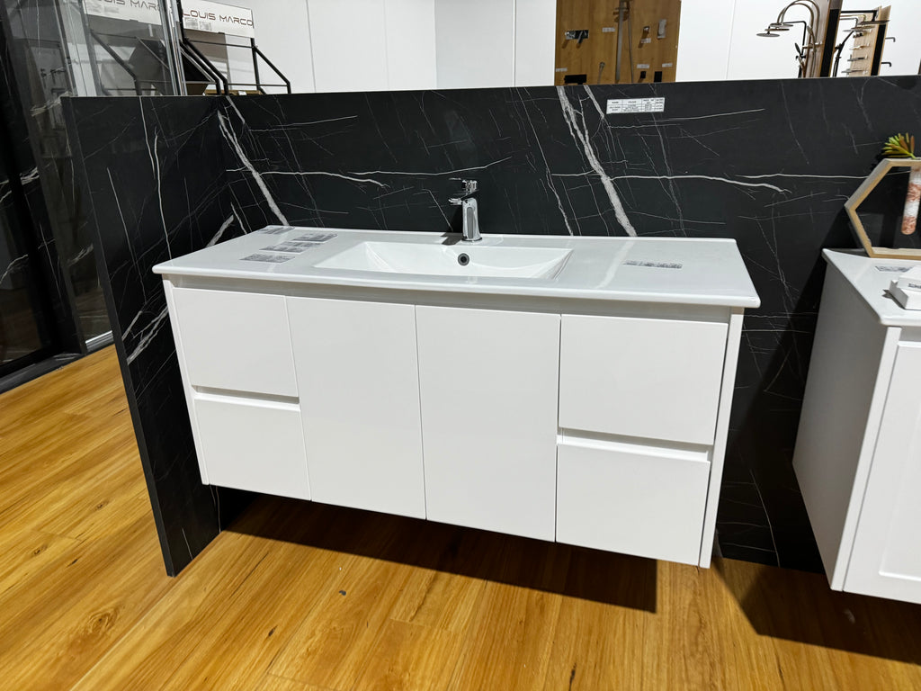 Display for Sales | Alice Gloss White Wall Hung Vanity - 1200mm - Hera Bathware